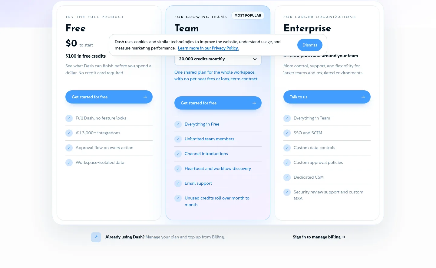 dashpup.ai — Pricing