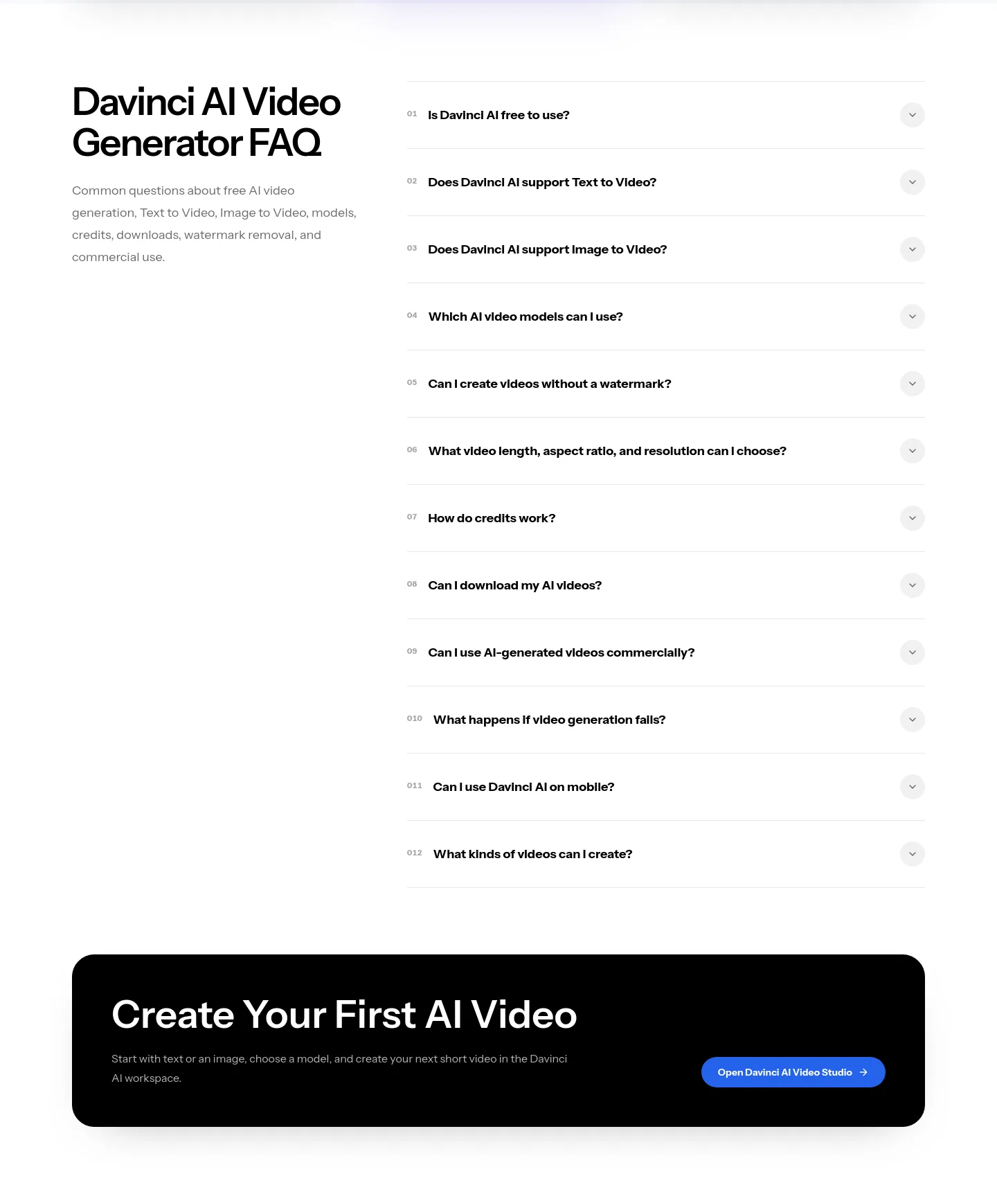 davinci-ai.pro — FAQ