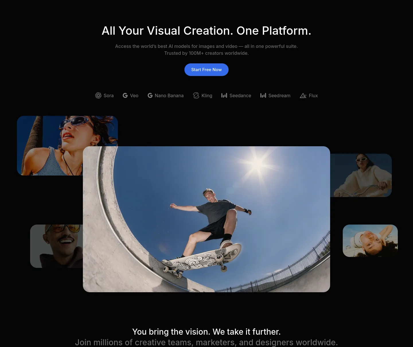 davinci.ai — a real Hero section