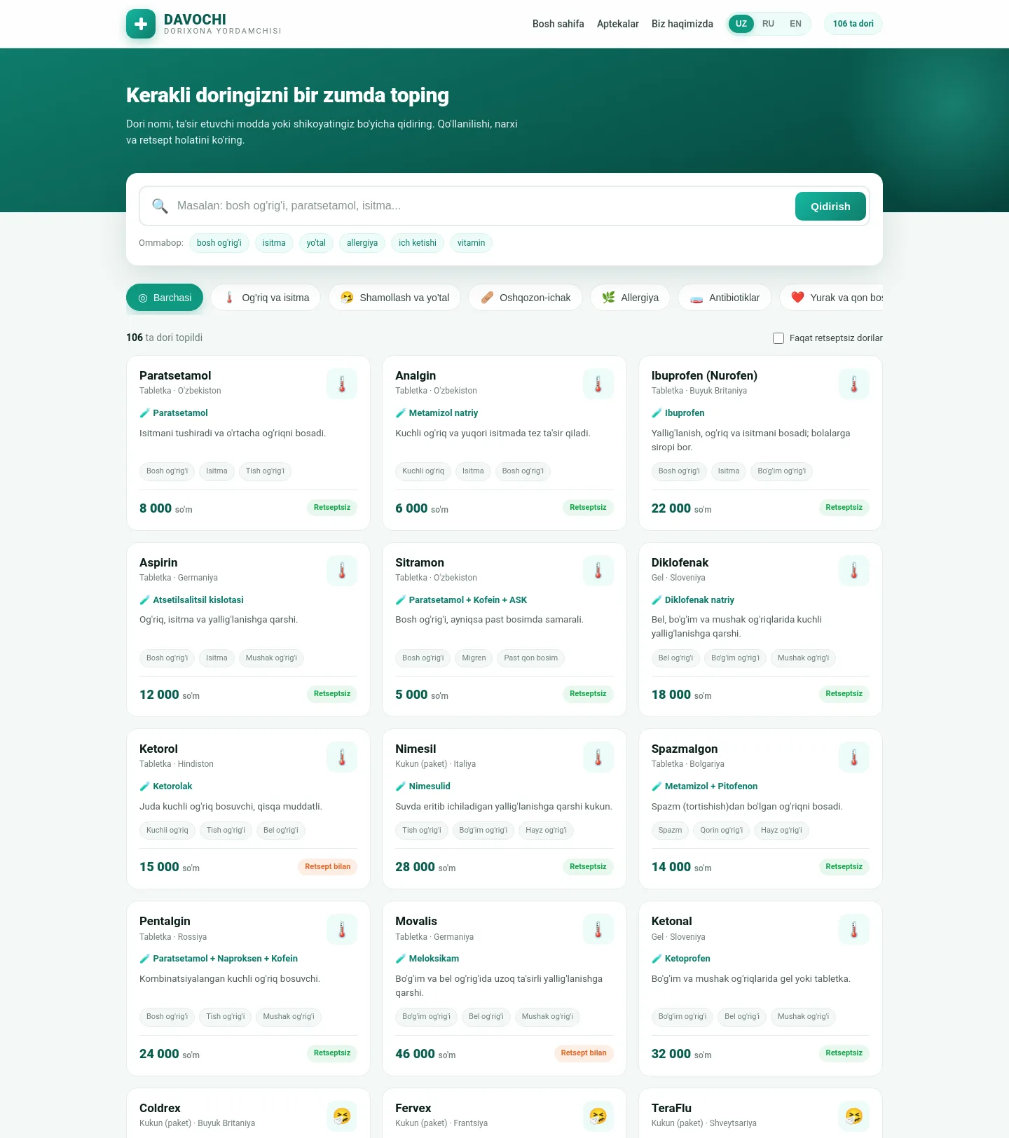davochi.uz — a measured funnel