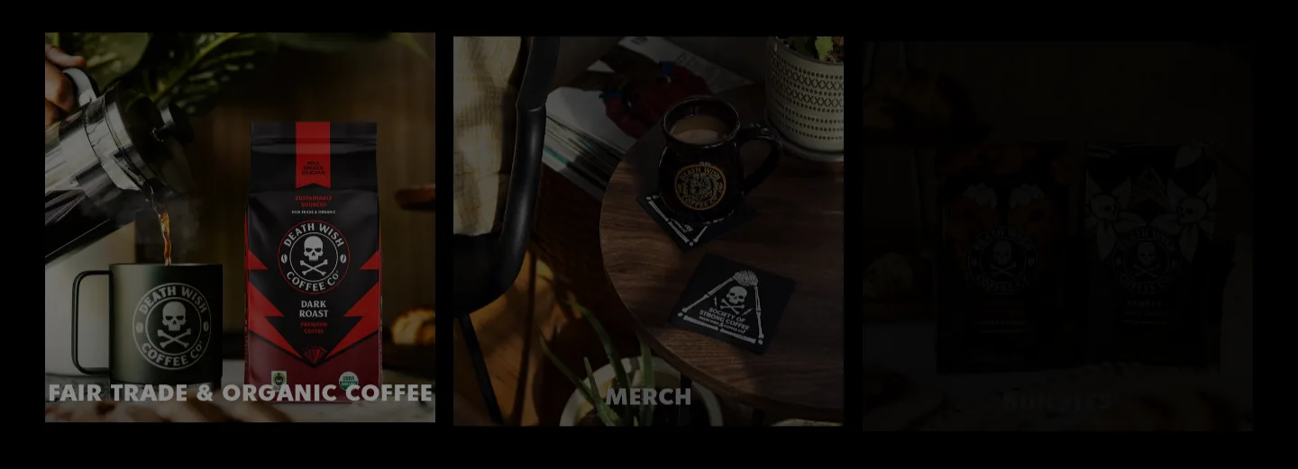 deathwishcoffee.com — Logo Wall