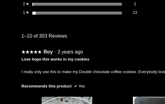 Rating element from deathwishcoffee.com