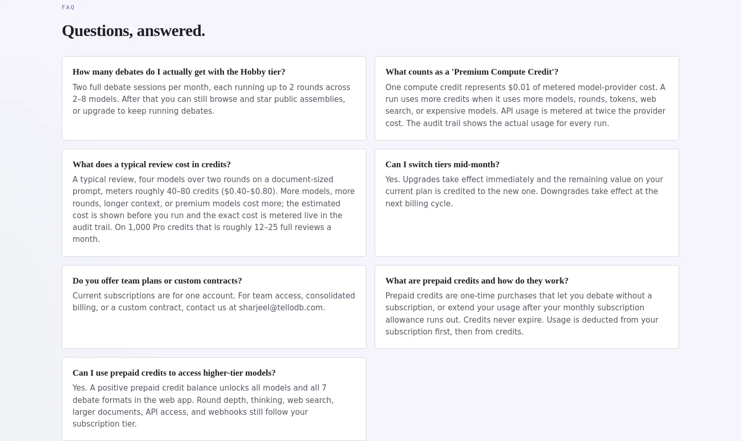 debate.tellodb.com FAQ section