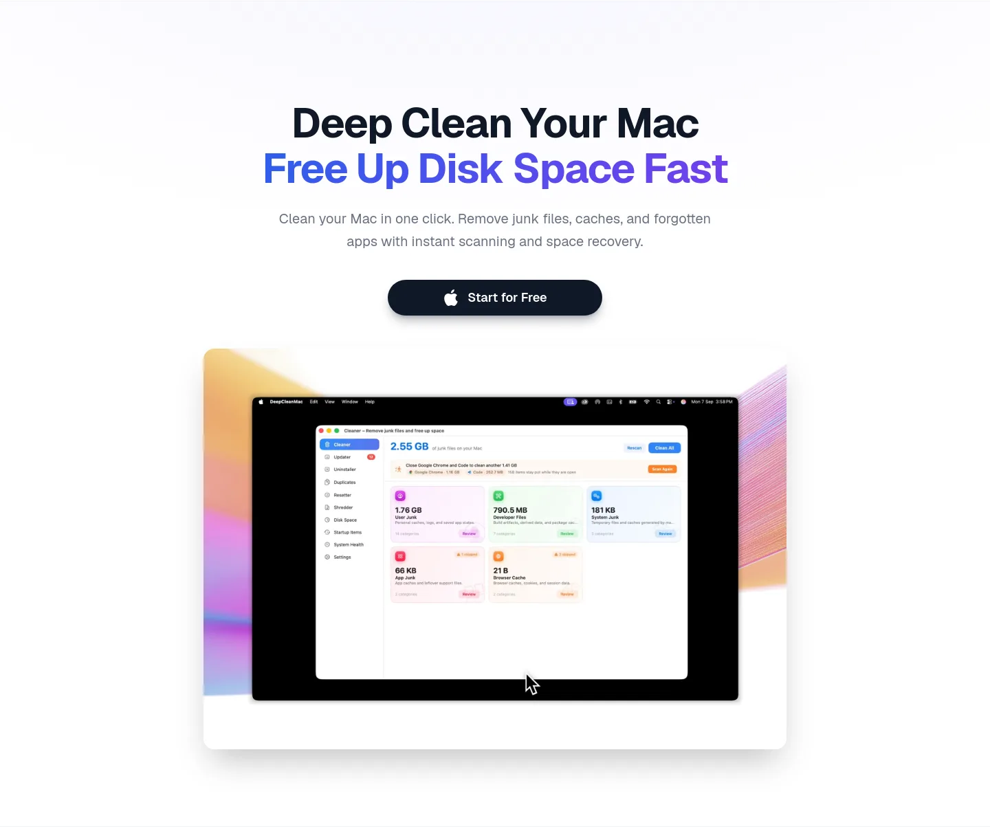 deepcleanmac.com — Hero