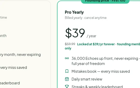 Price anchor element from dictationtrainer.com