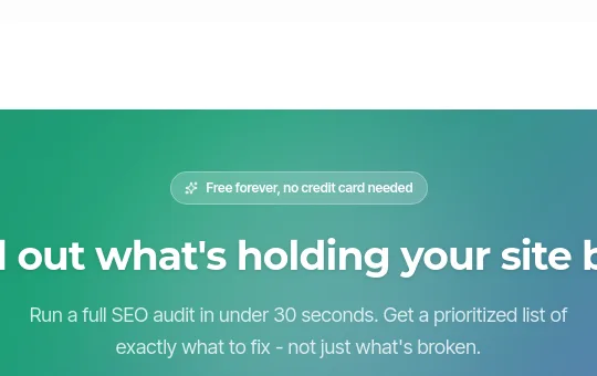 No credit card element from didyouseo.com