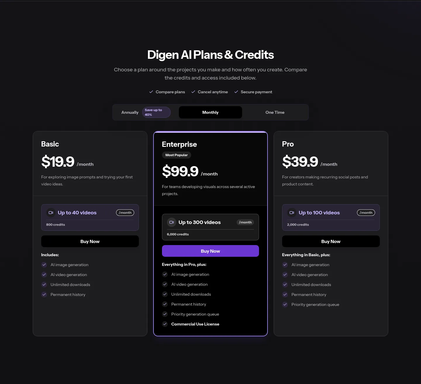 digenai.pro — Pricing