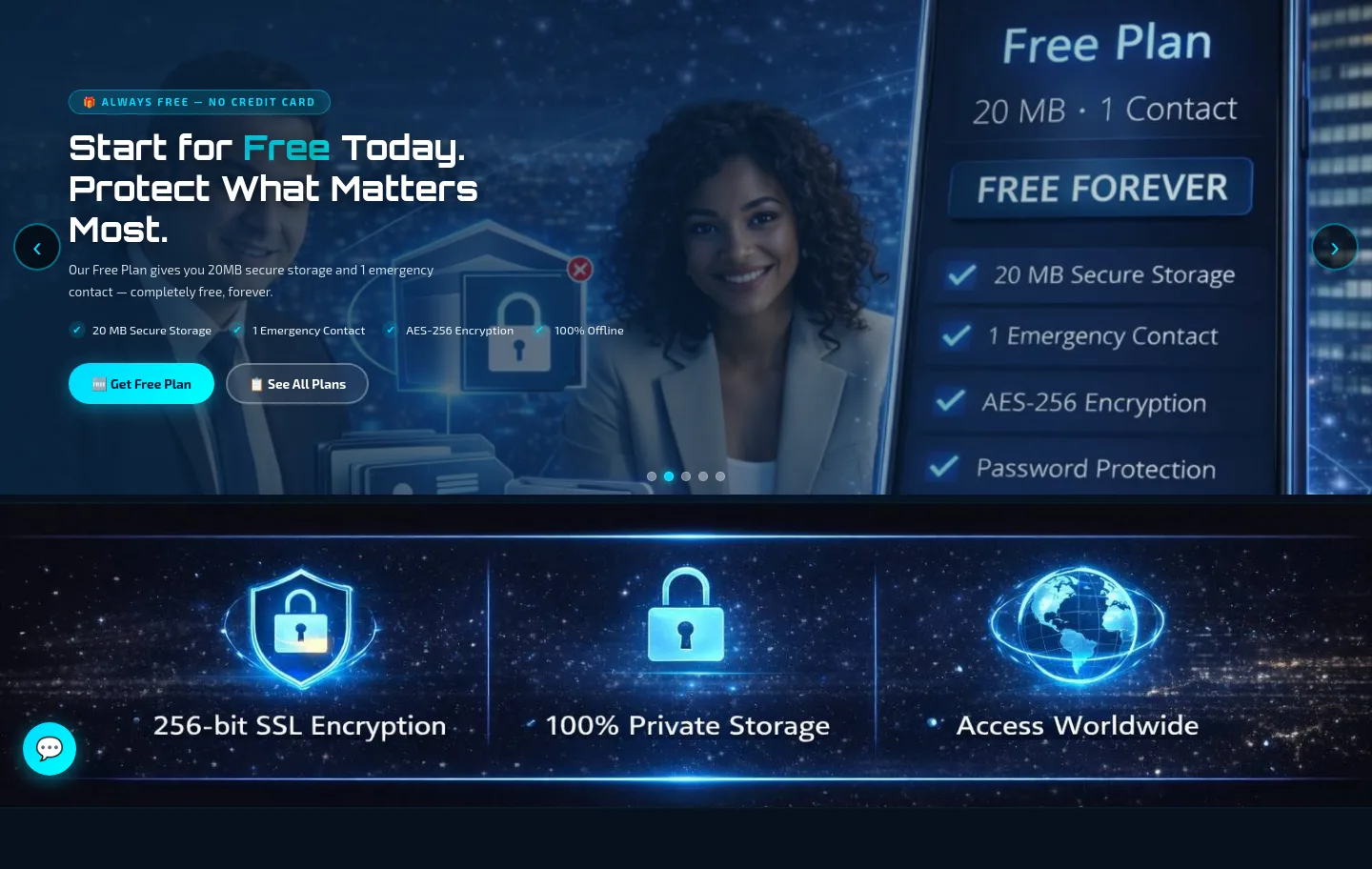digitalwilllocker.com Hero section