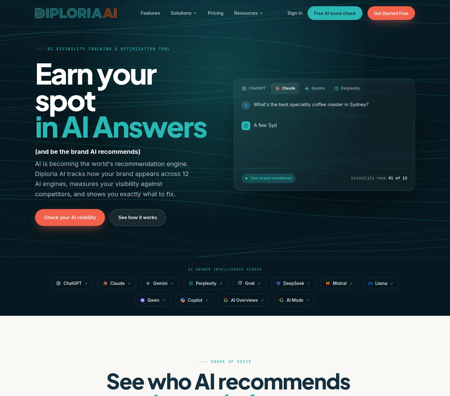diploria.ai — Hero