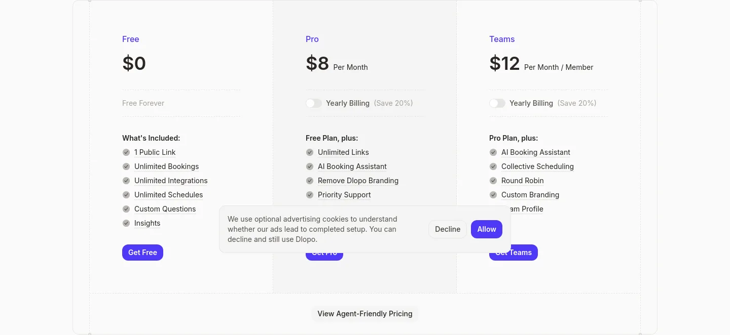 dlopo.com — a real Pricing section