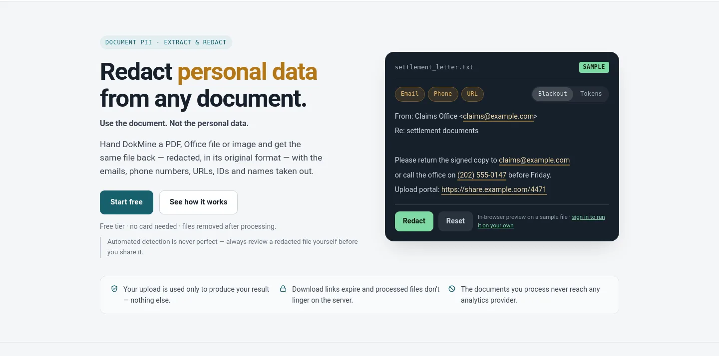 dokmine.com — Hero