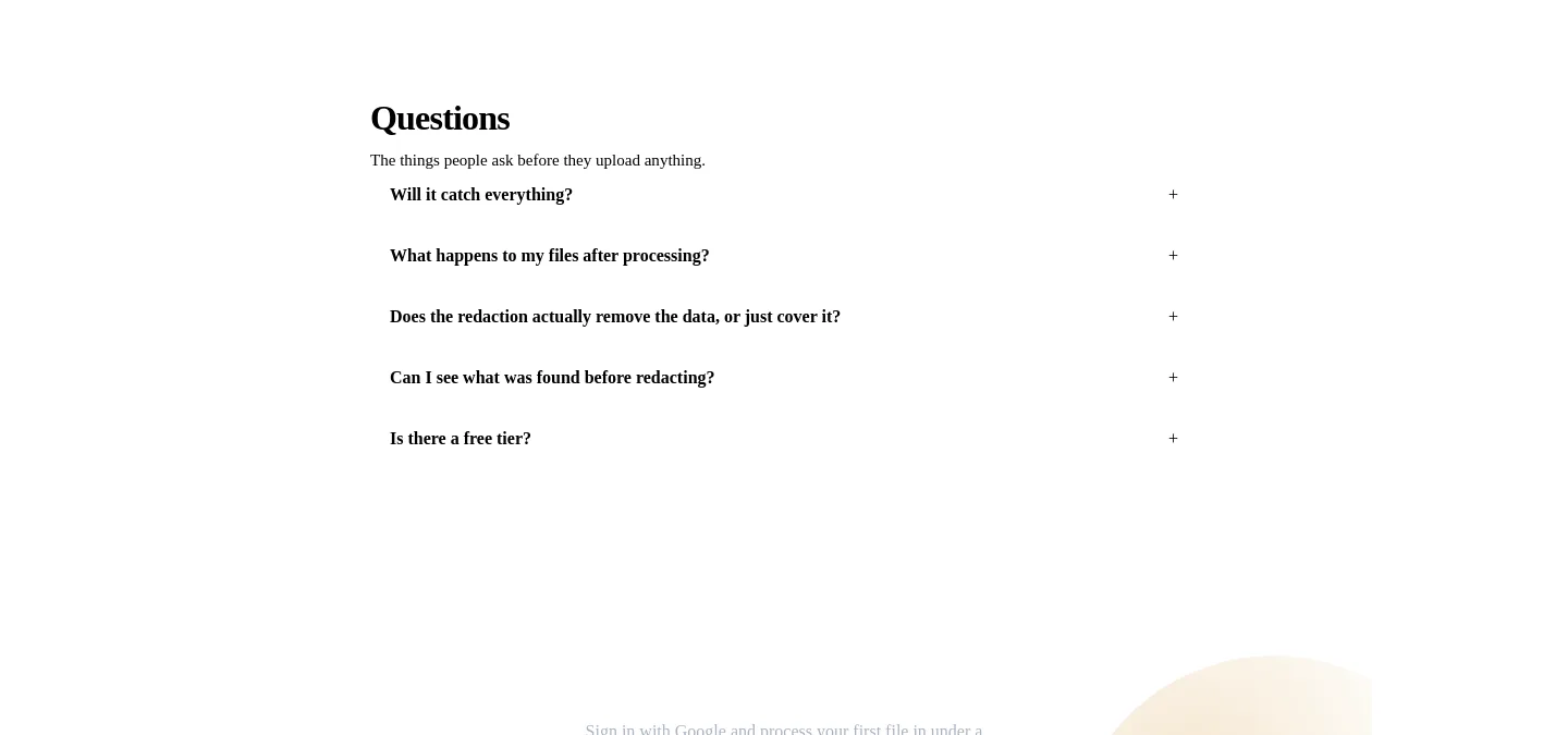 dokmine.com — a real FAQ section