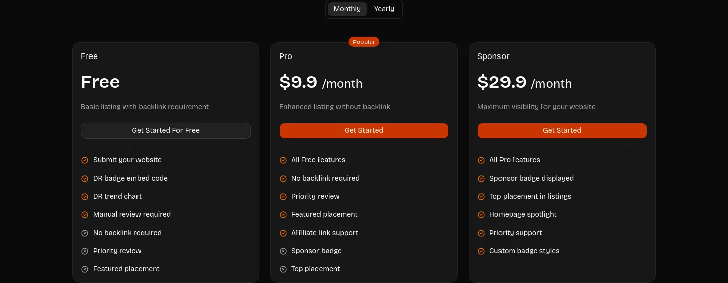 drchecker.net — Pricing