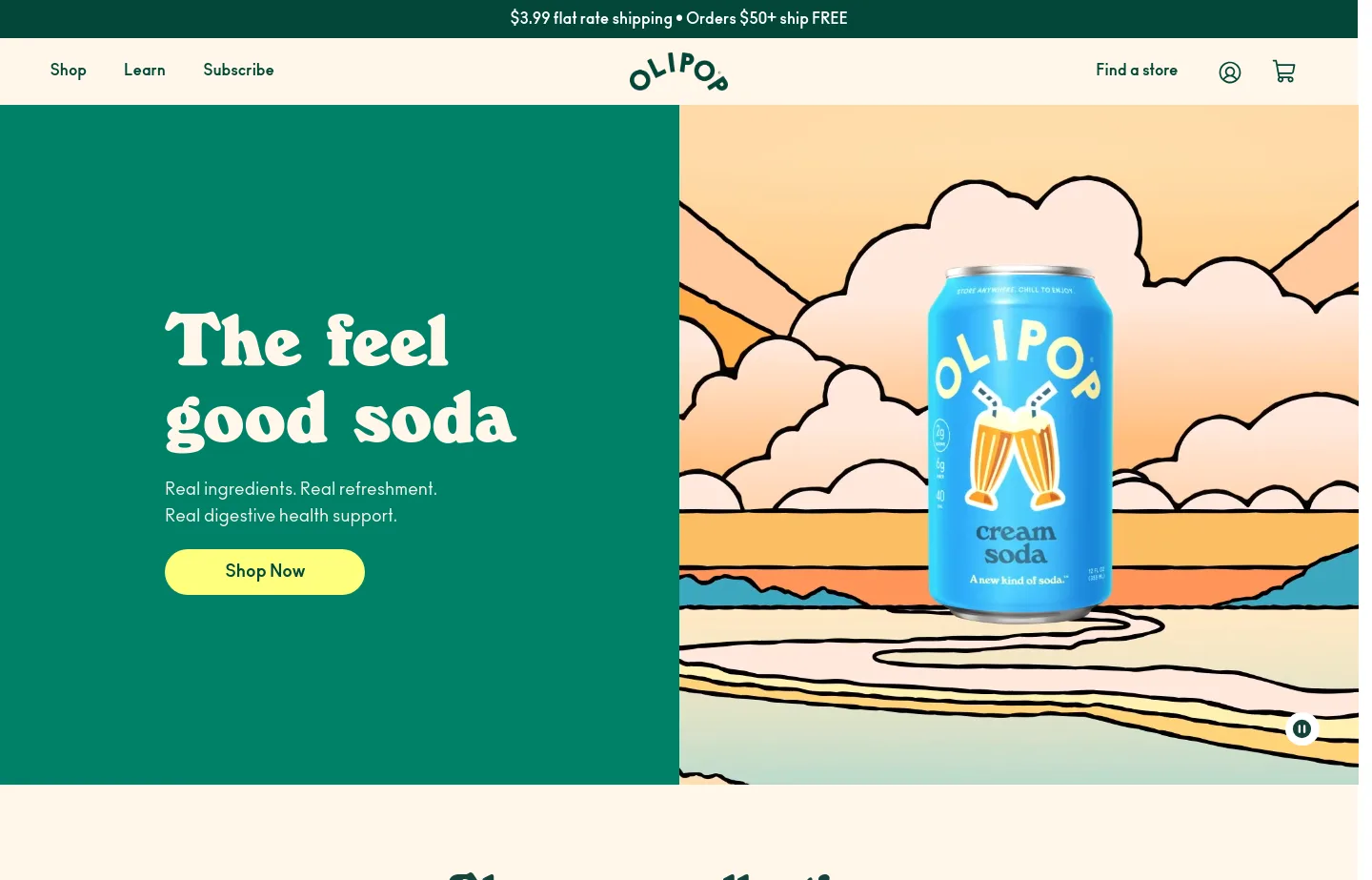drinkolipop.com — a measured funnel