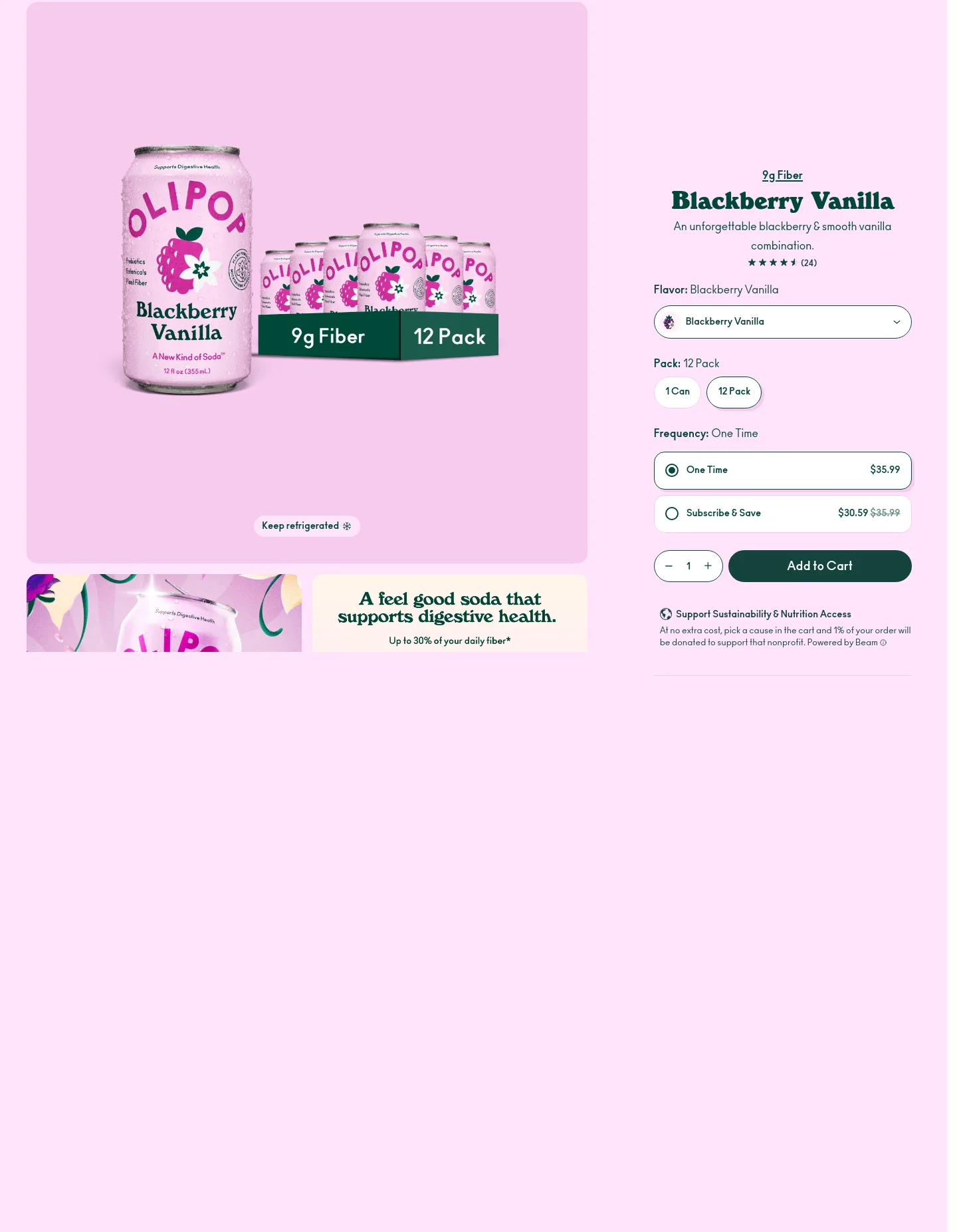 drinkolipop.com Hero section