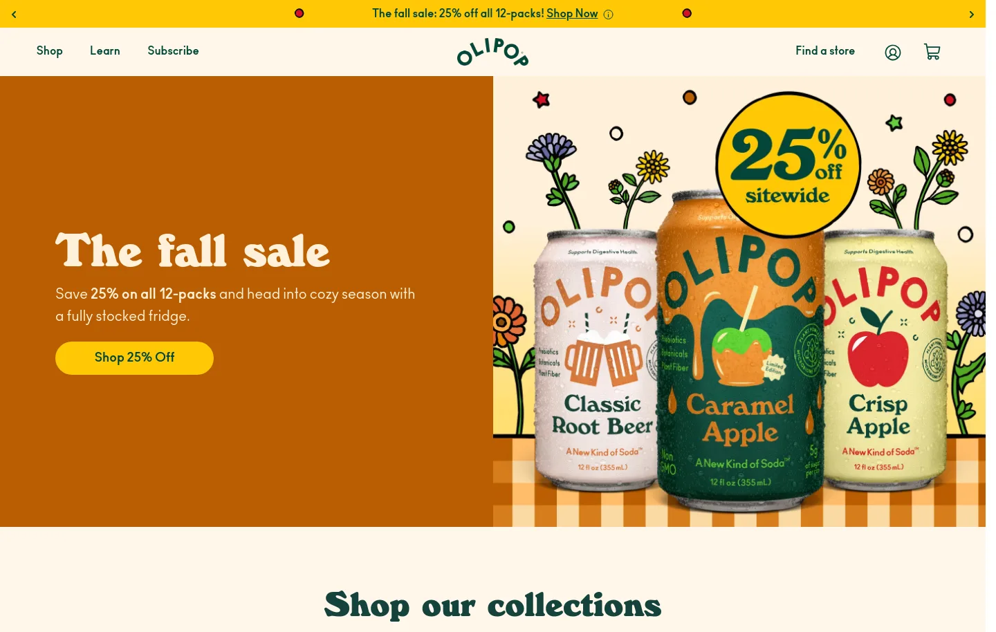 drinkolipop.com — a measured funnel