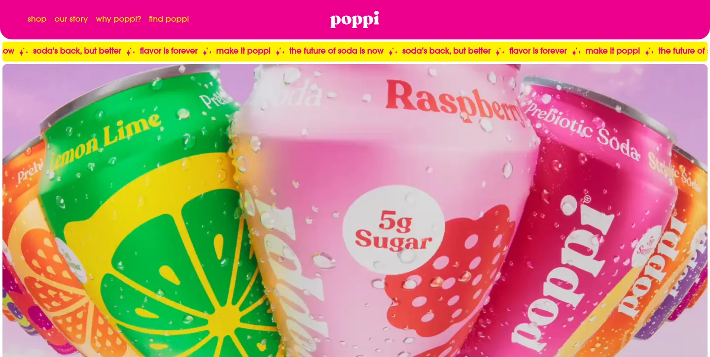 drinkpoppi.com — a measured funnel
