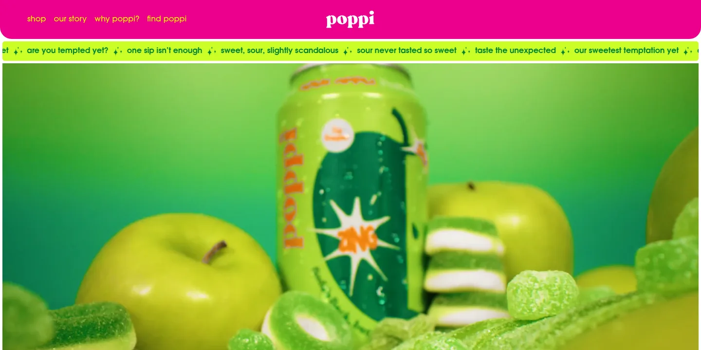 drinkpoppi.com — a measured funnel