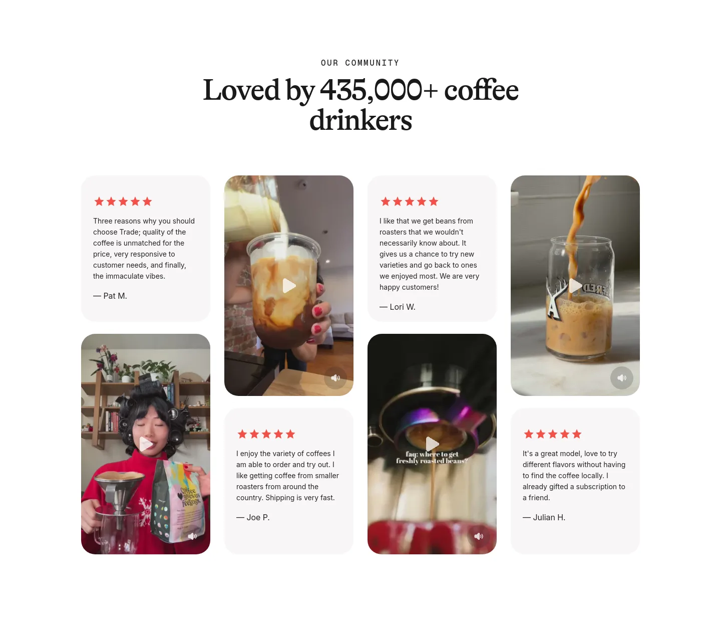 drinktrade.com — a real Logo Wall section