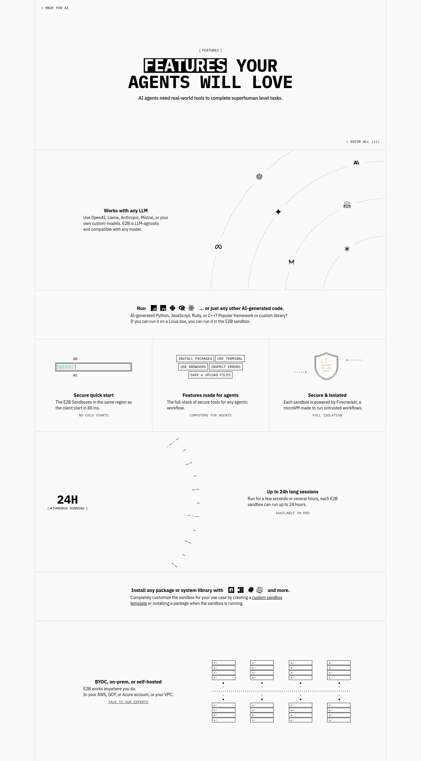 e2b.dev — a real Logo Wall section