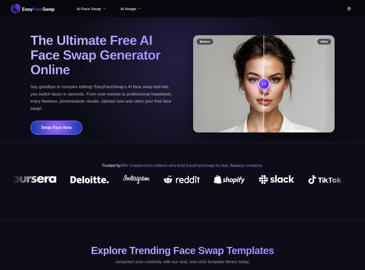 easyfaceswap.com — Hero