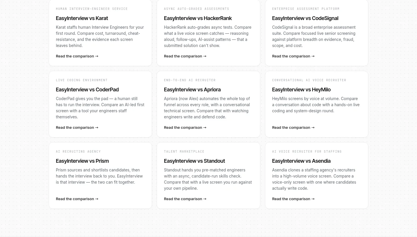 easyinterview.life — Features