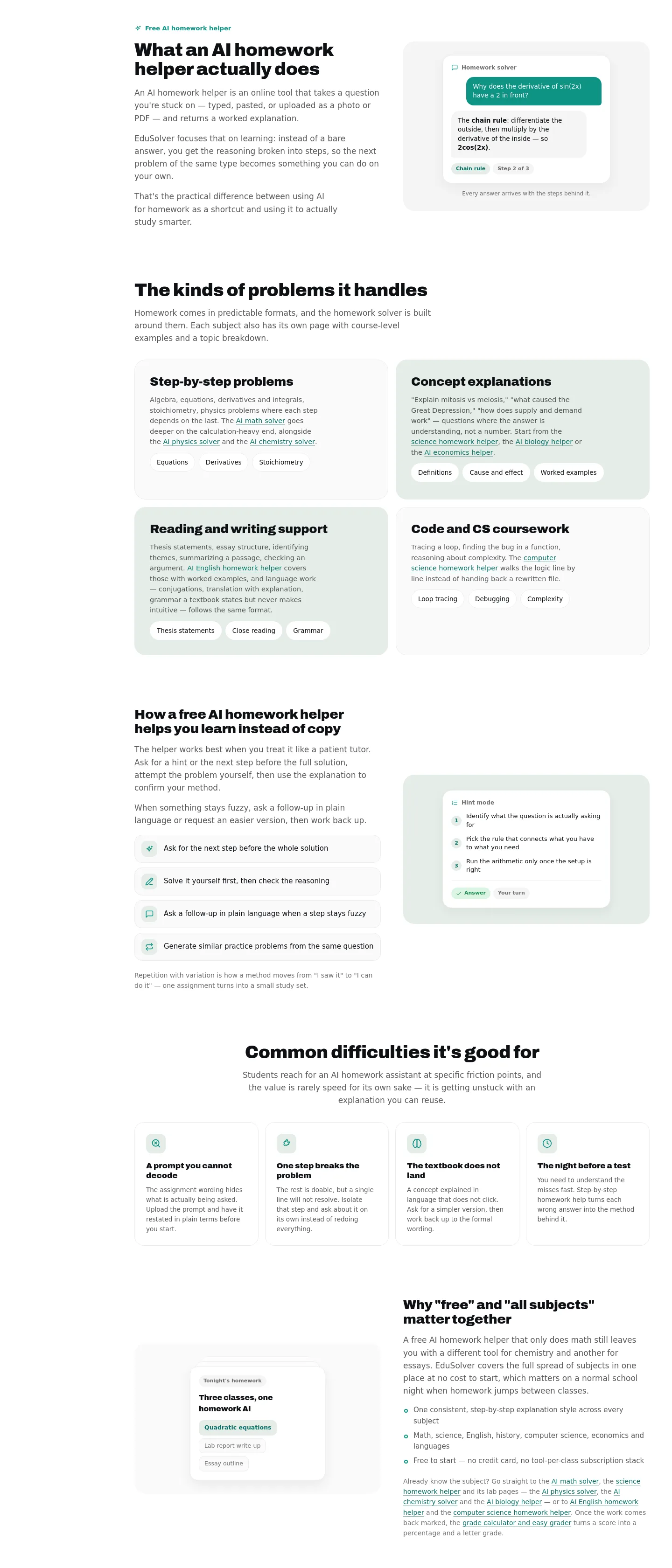 edusolver.io — Features