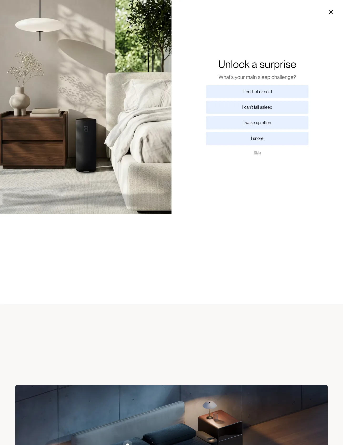 eightsleep.com — a measured funnel
