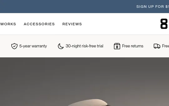 Guarantee element from eightsleep.com