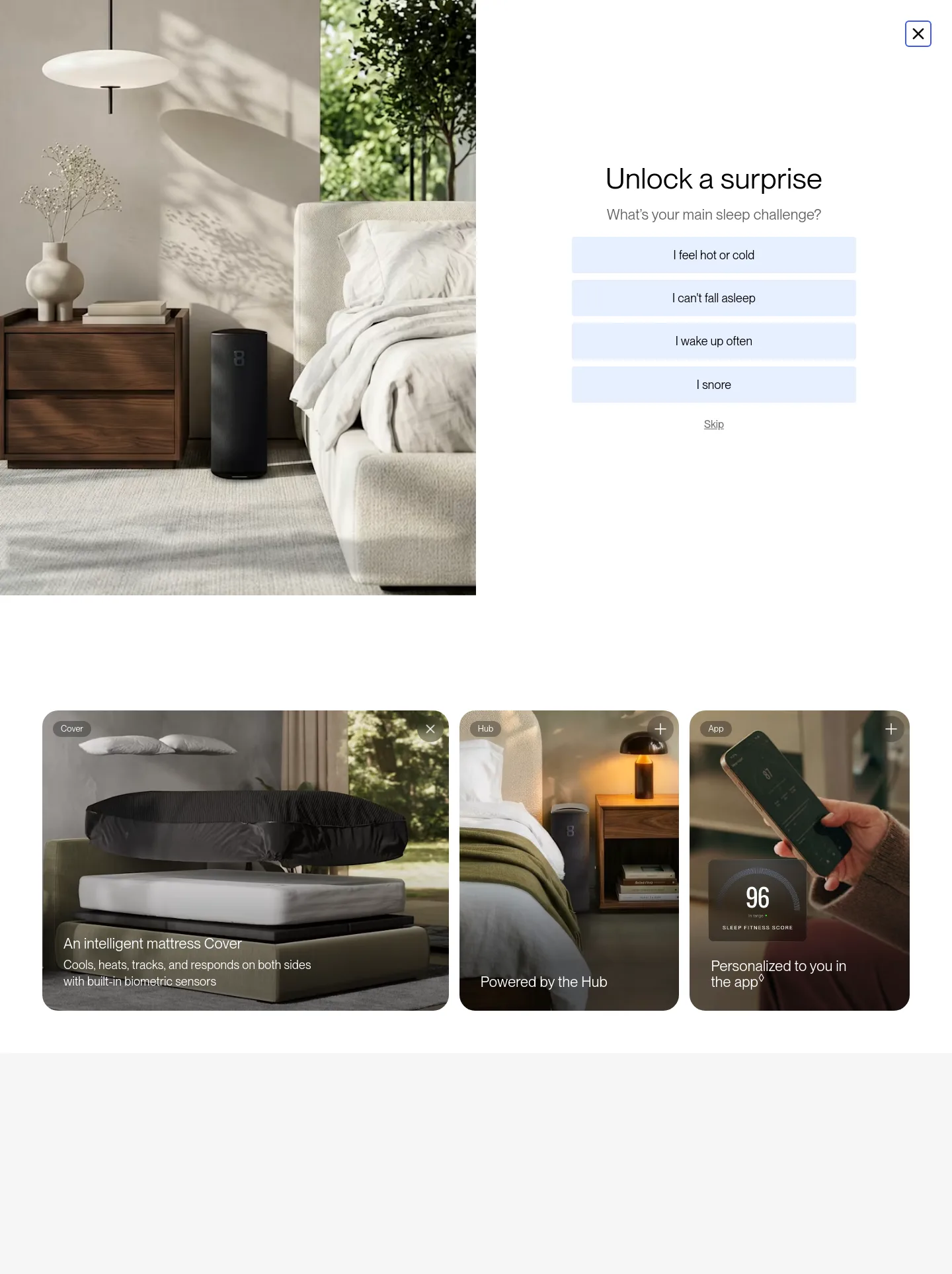 eightsleep.com — a measured funnel