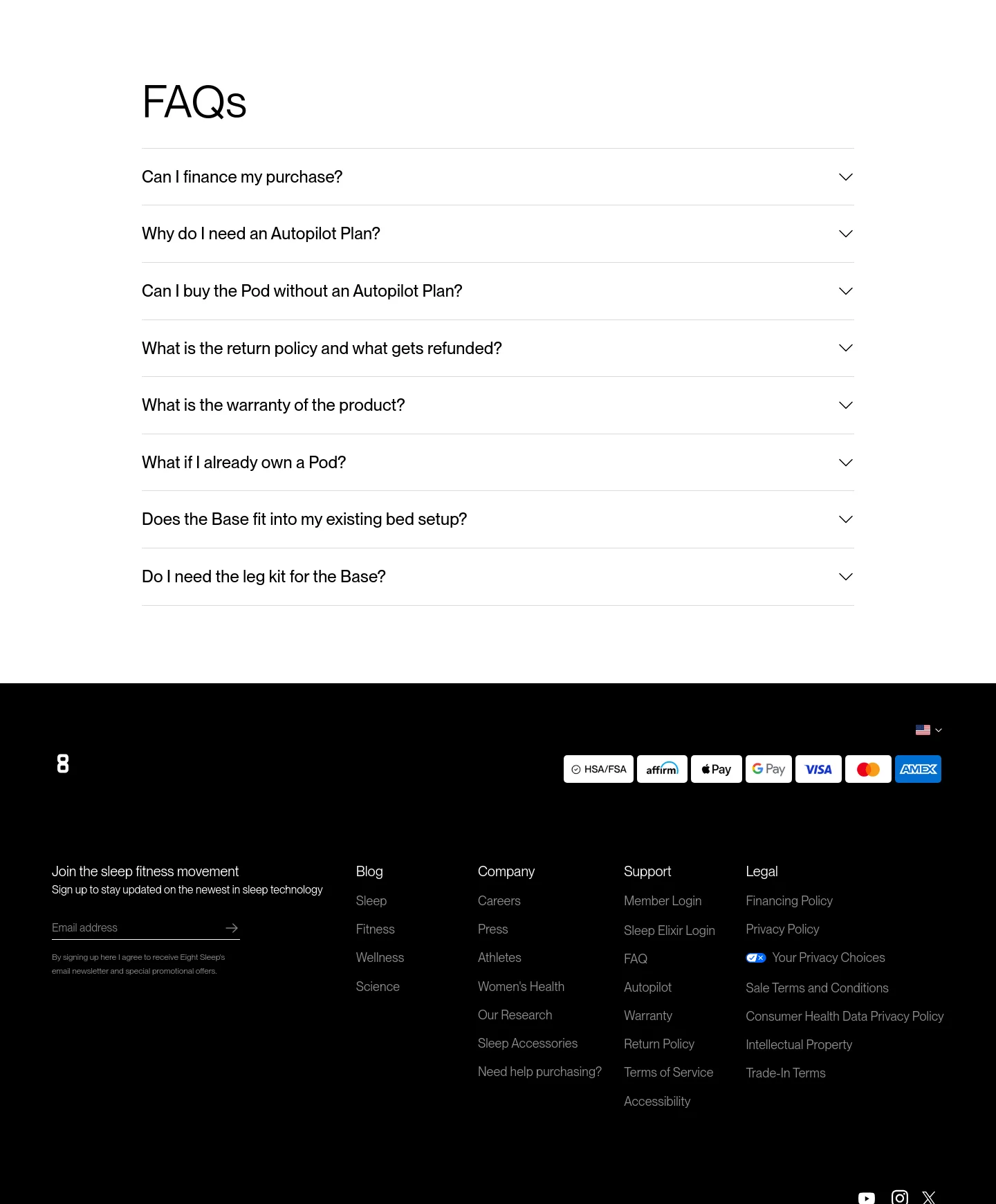eightsleep.com — FAQ