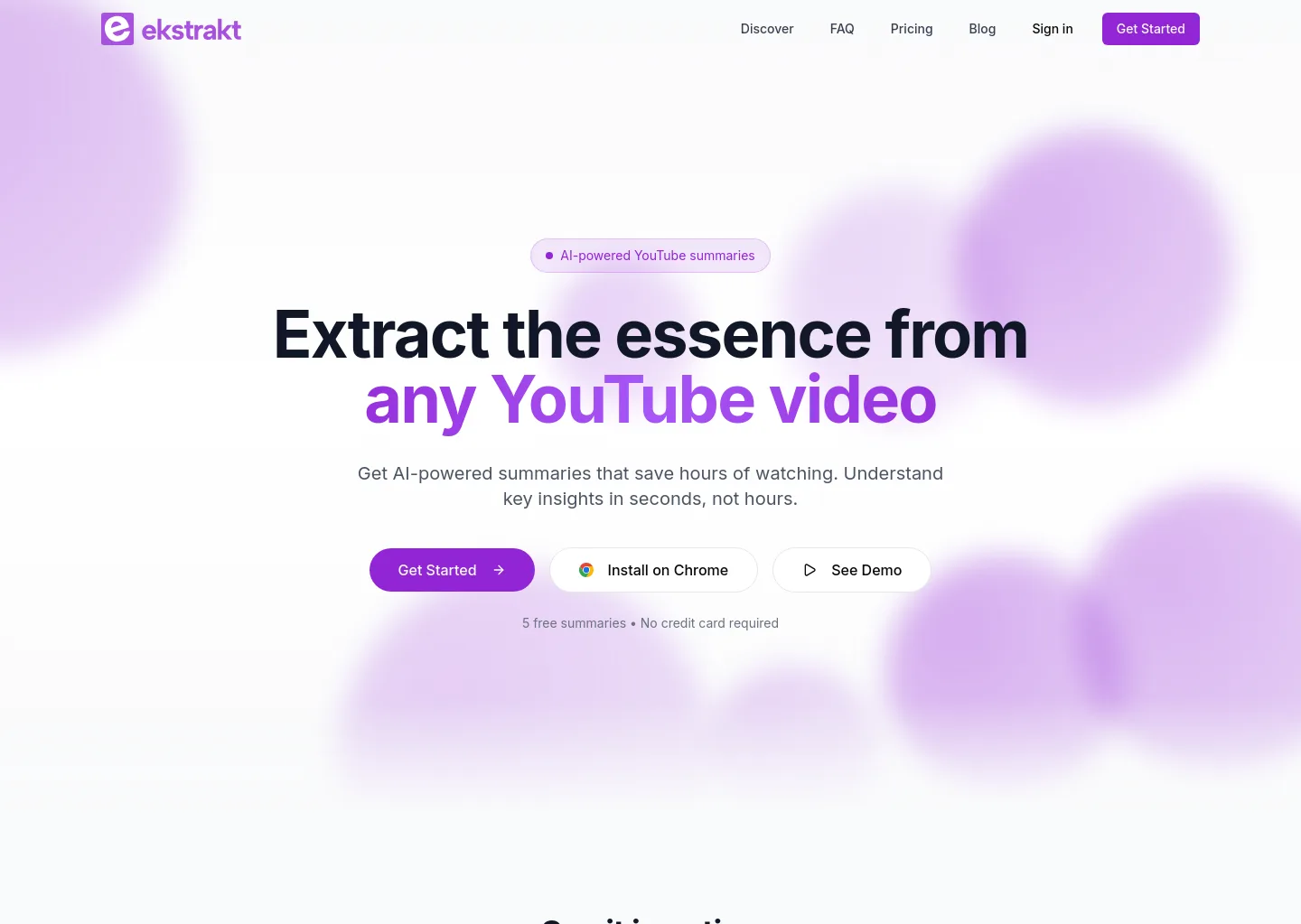 ekstrakt.app — Hero