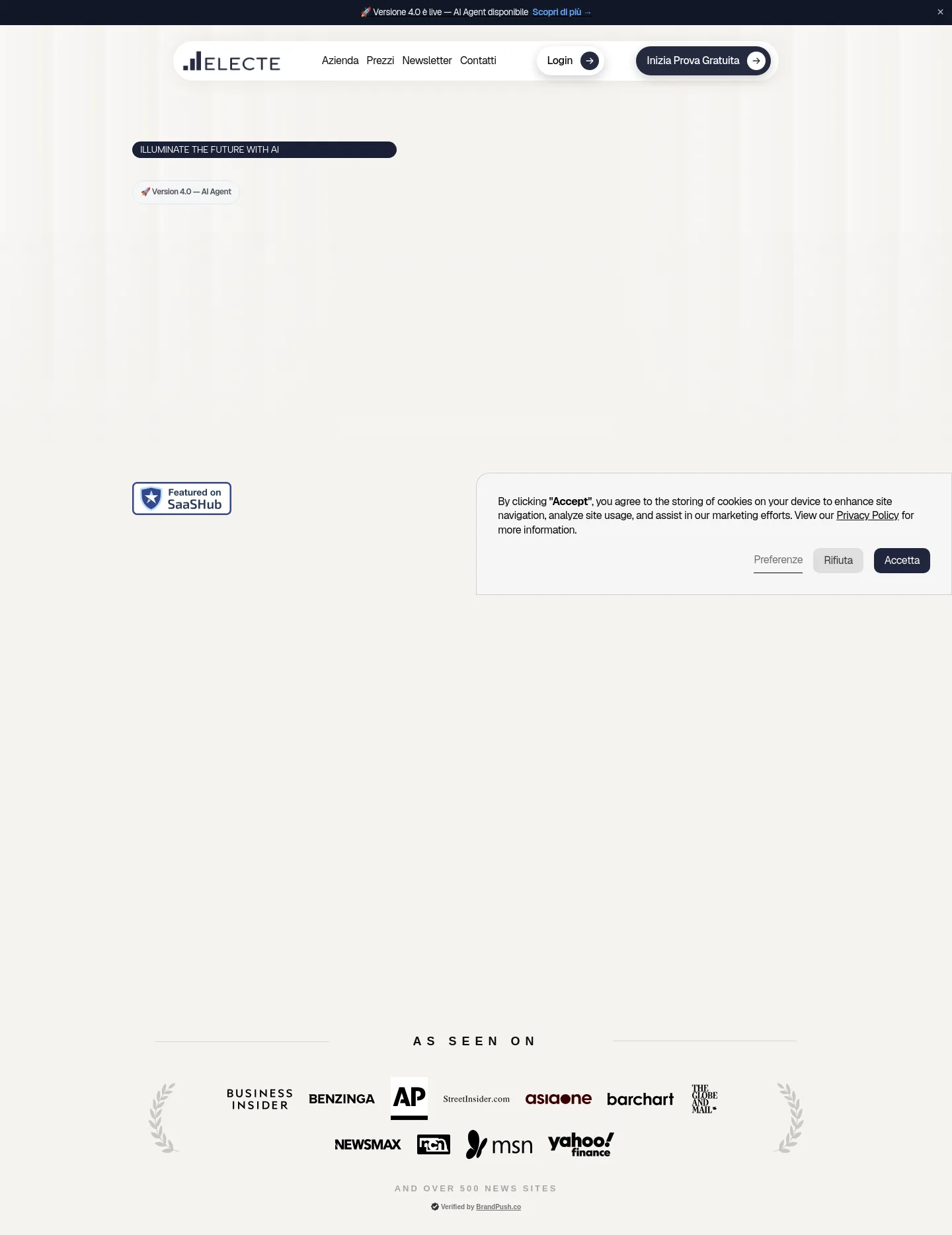 electe.net — a measured funnel