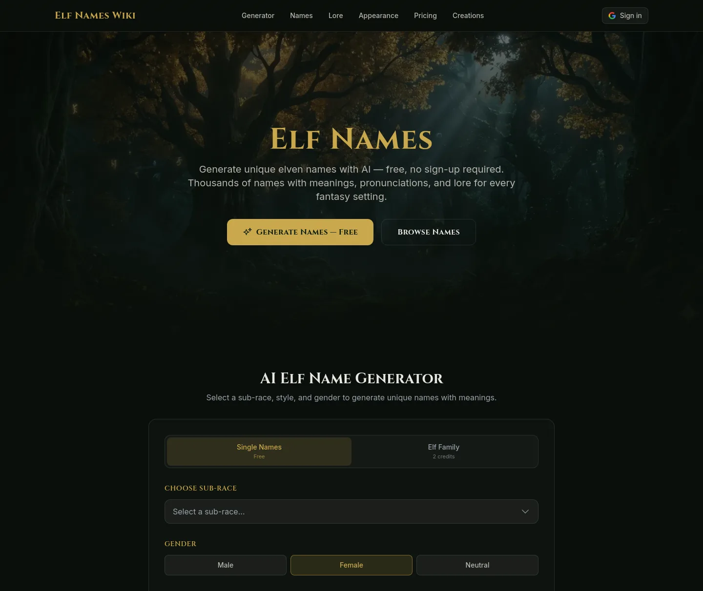 elfnames.wiki