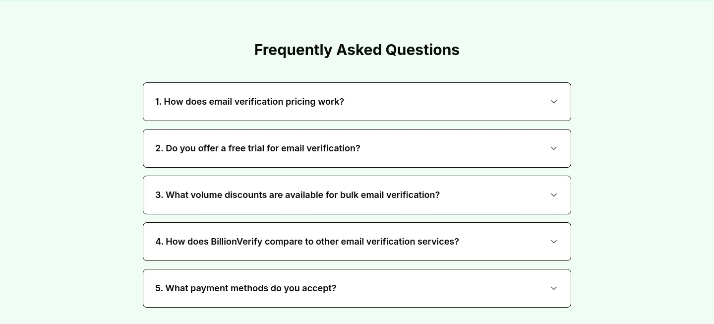 emailverify.ai FAQ section