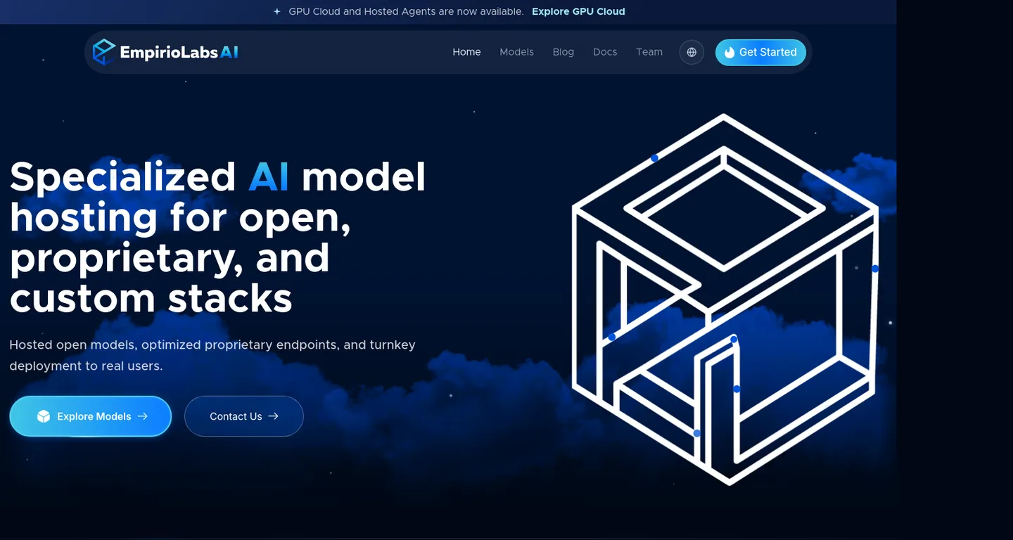 empiriolabs.ai Hero section