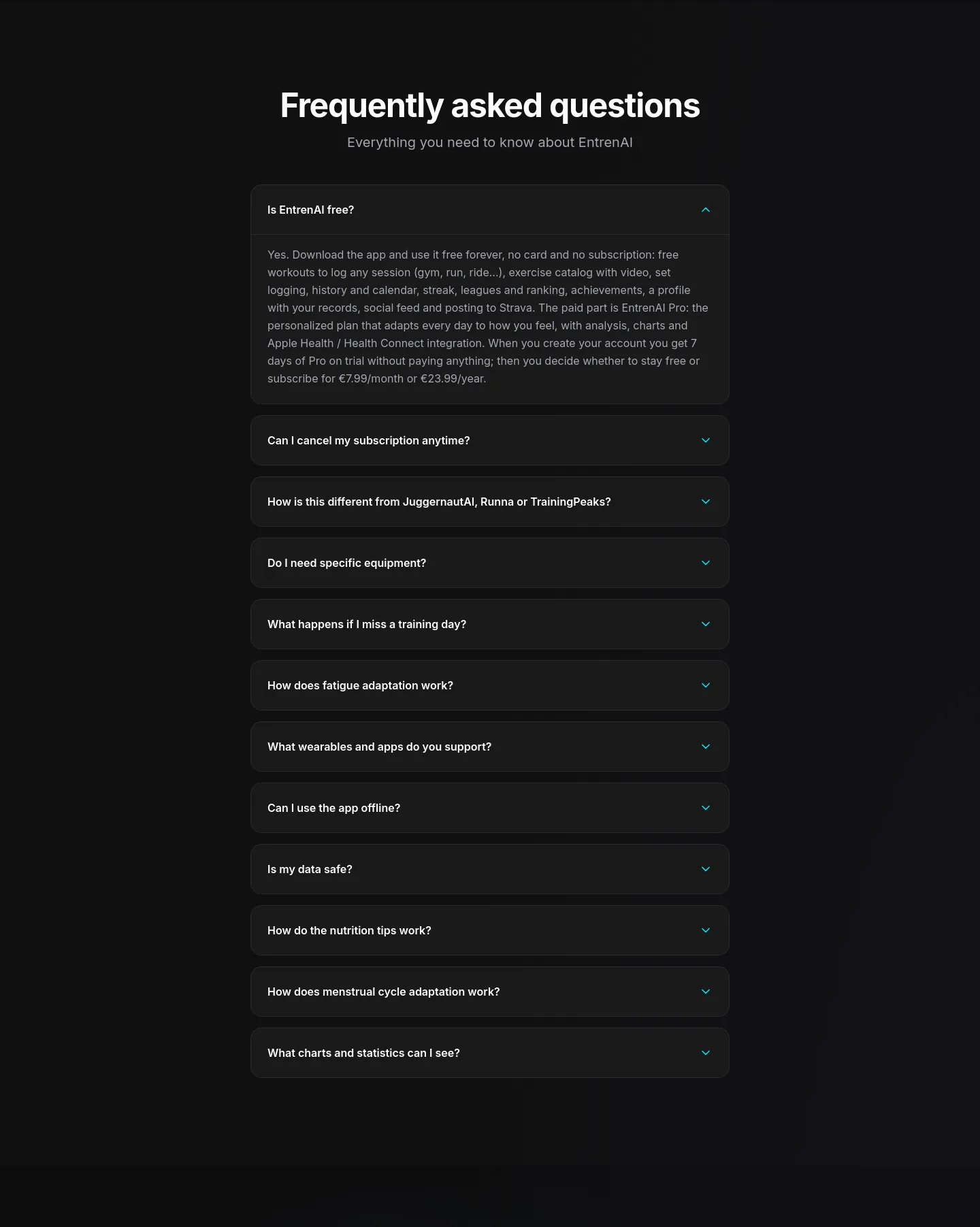 entrenai.app — FAQ