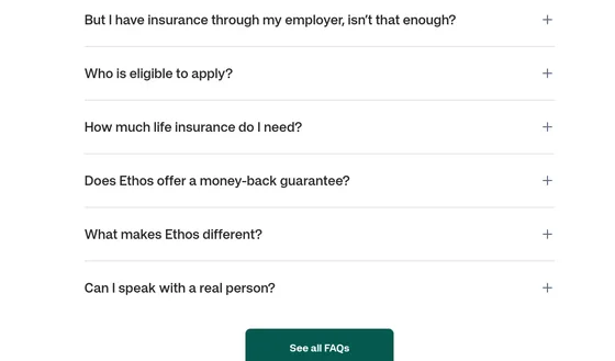 Guarantee element from ethoslife.com