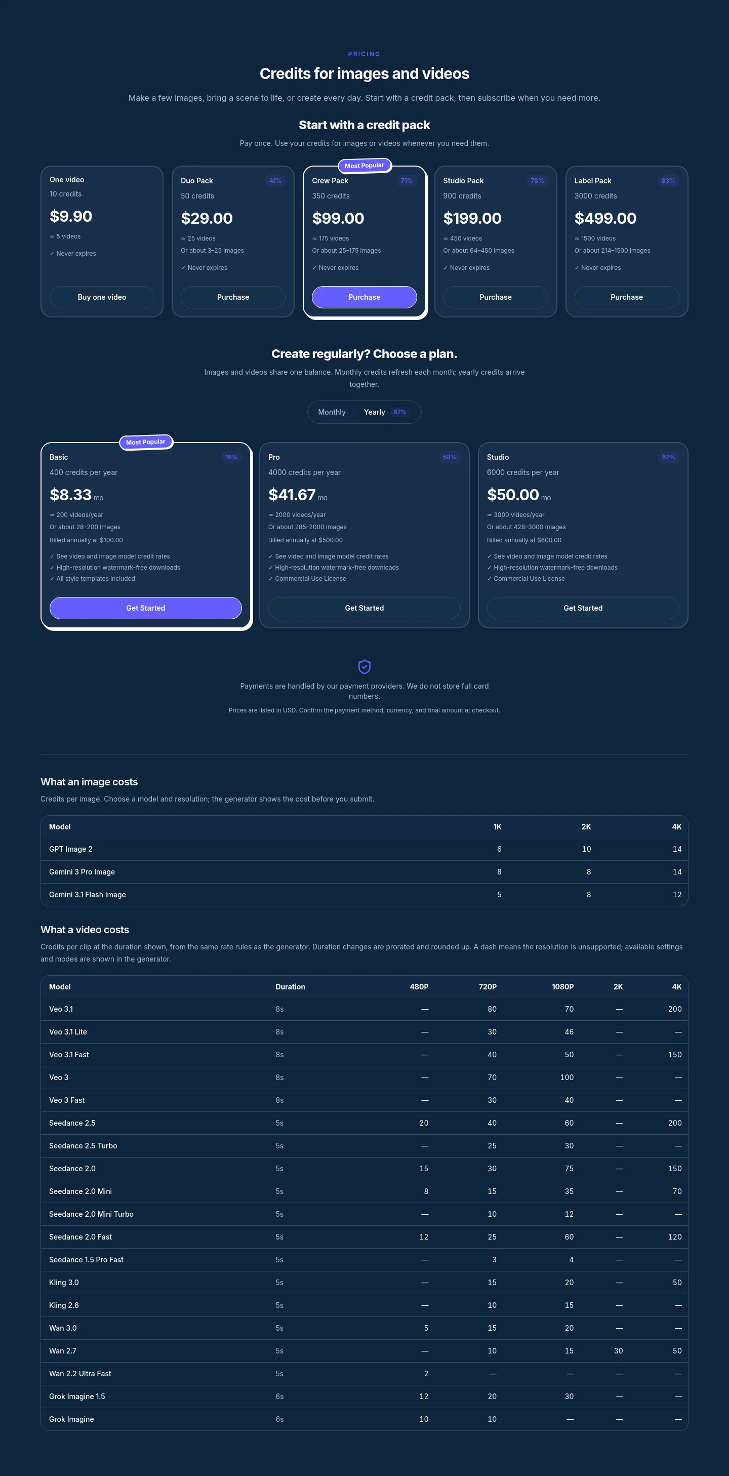 everygenai.org — a real Pricing section