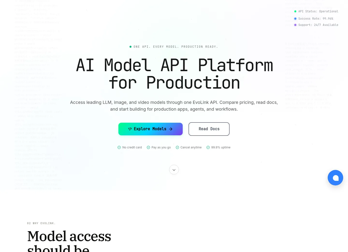 evolink.ai — Hero