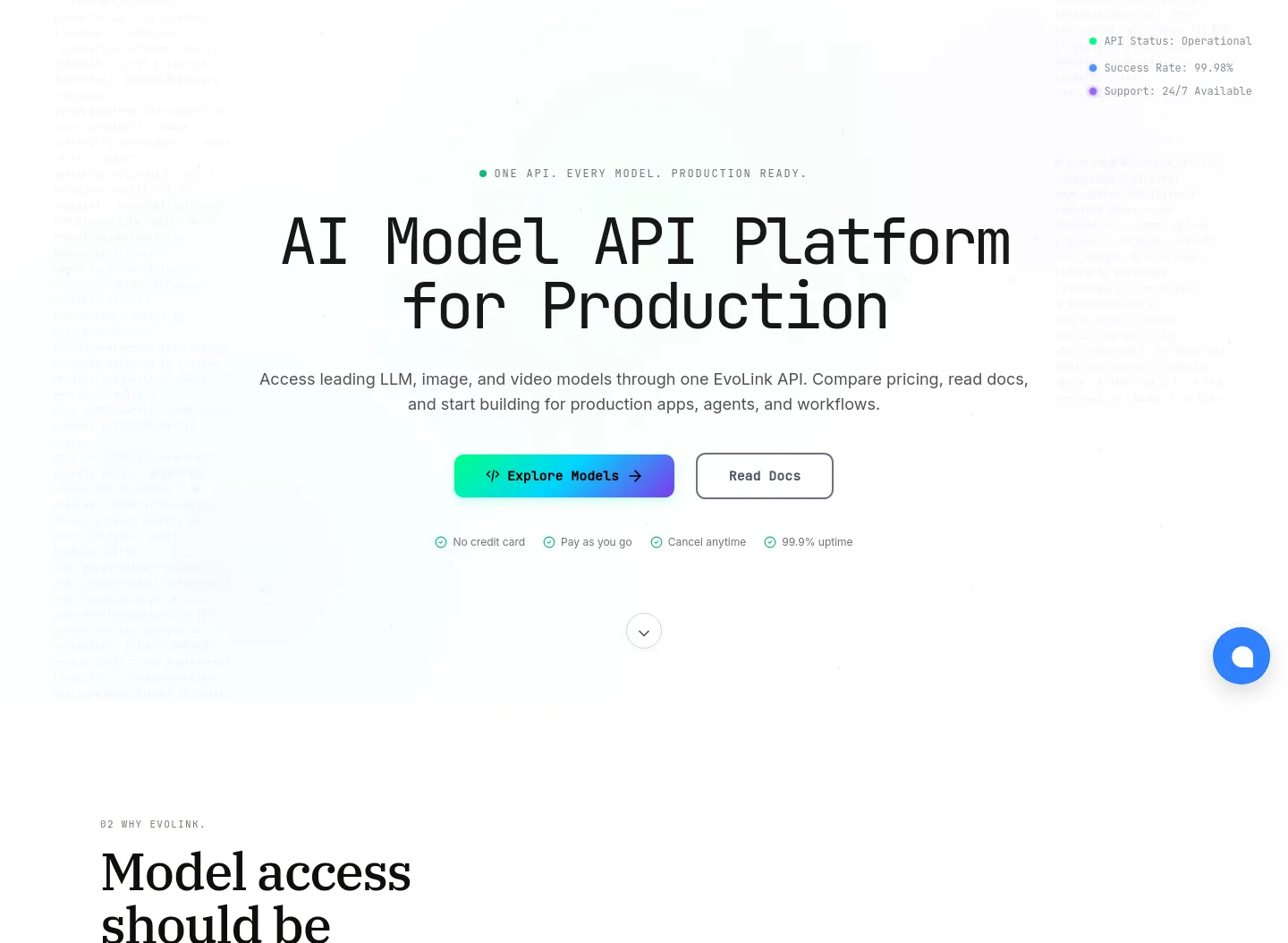 evolink.ai — Hero