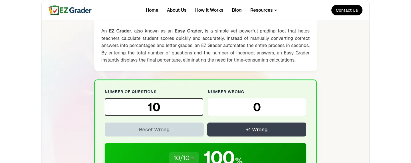 ezgrader.co — a measured funnel