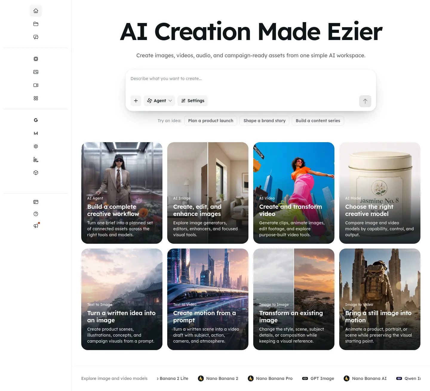 ezier.ai — Hero