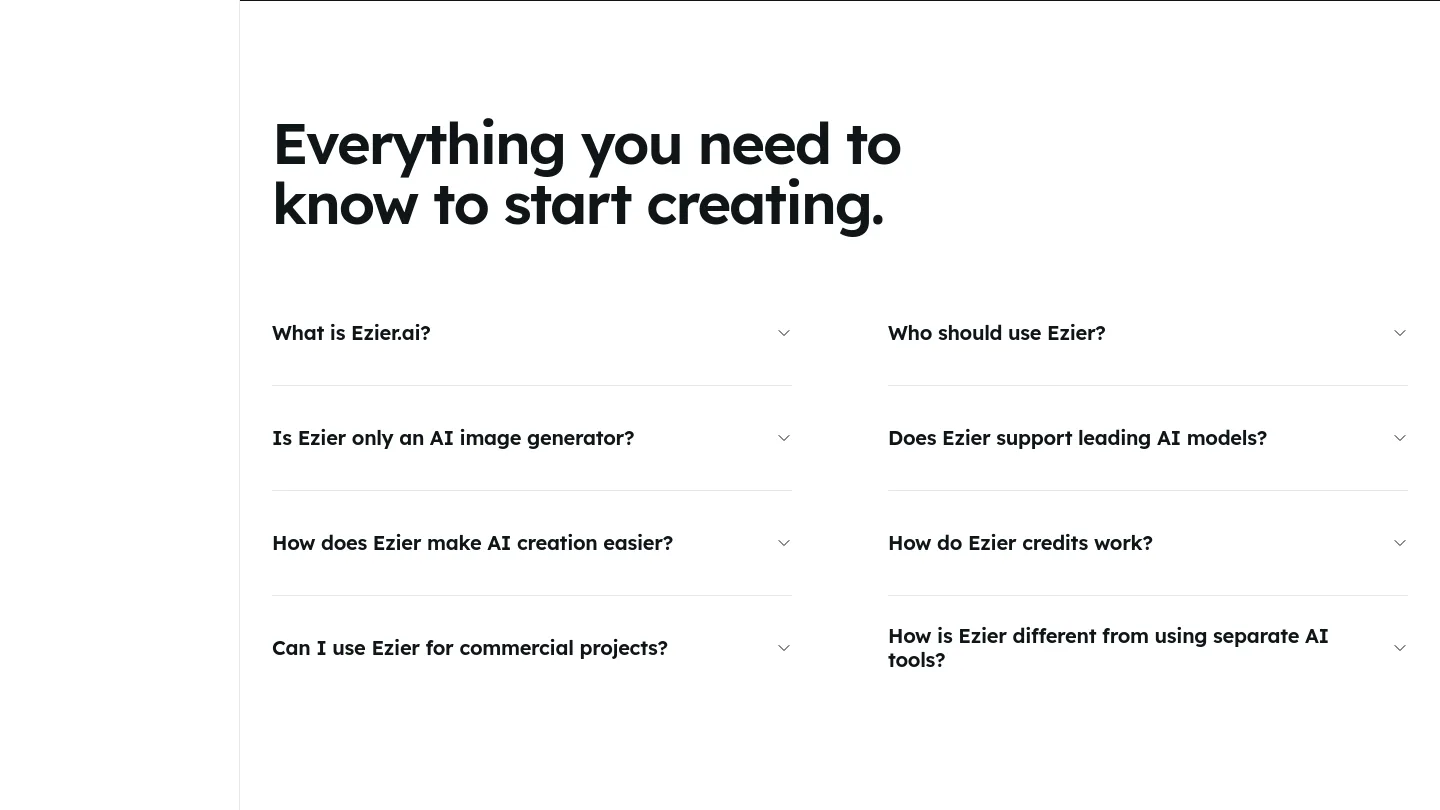 ezier.ai — FAQ