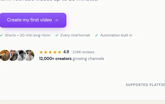 Rating element from facelessgenie.ai