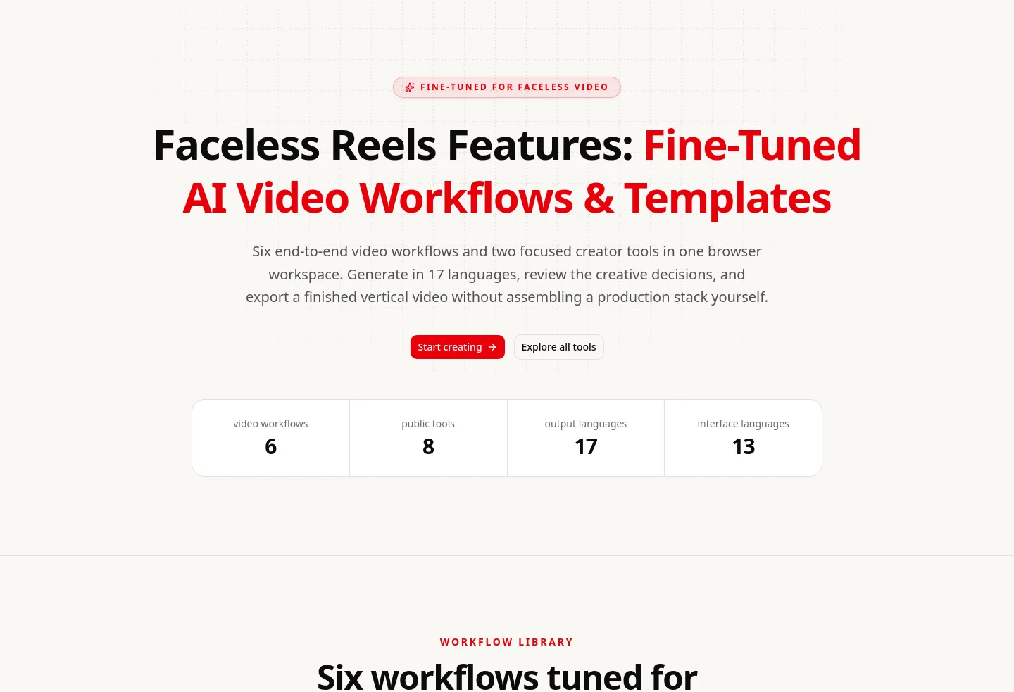 facelessreels.video — Hero