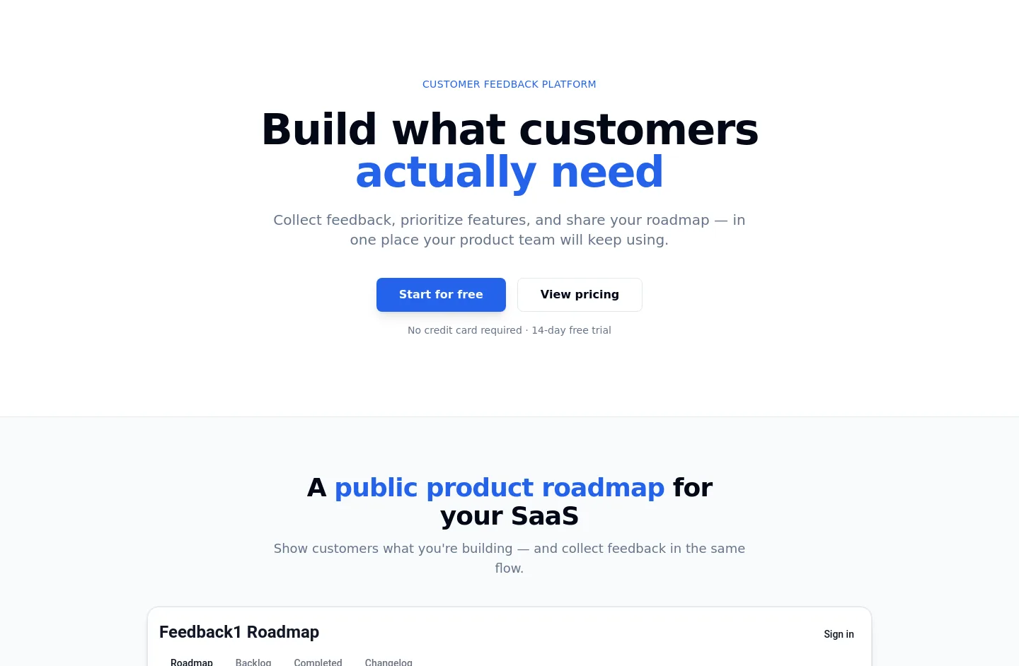 feedback1.ai — Hero