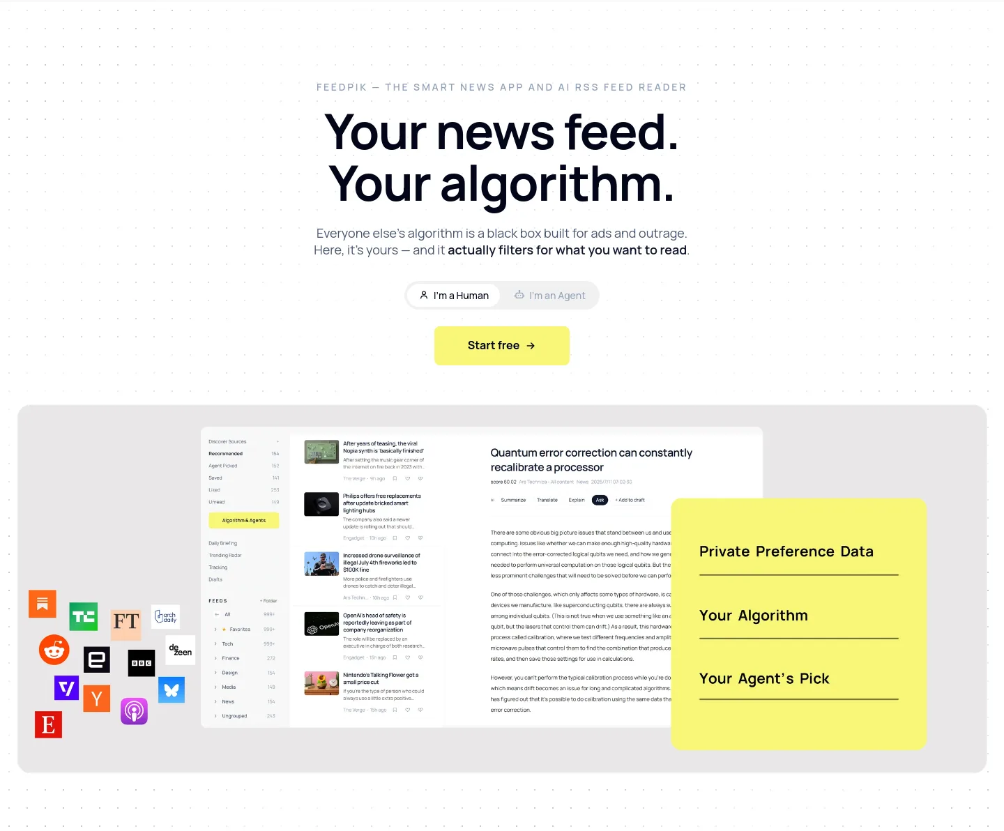 feedpik.com — Hero