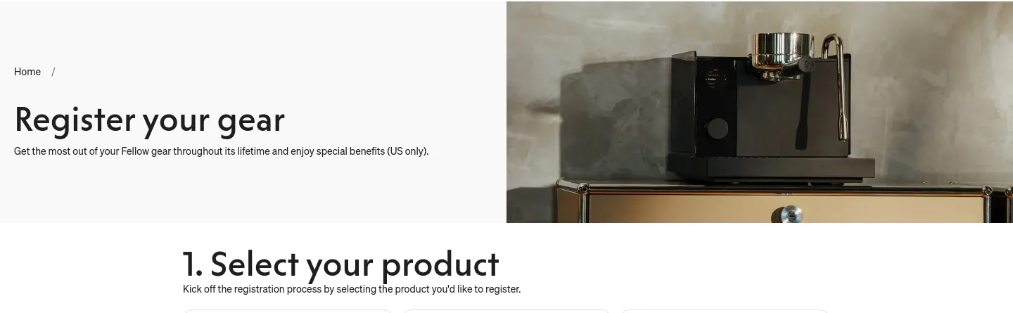 fellowproducts.com — a real Hero section