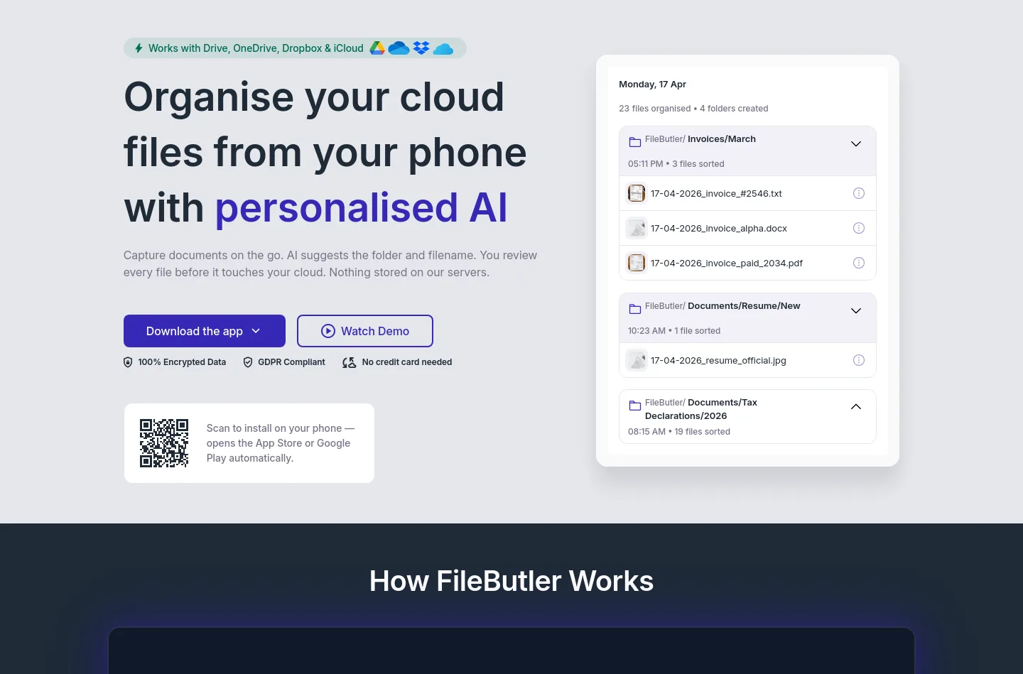 filebutler.xyz — Hero